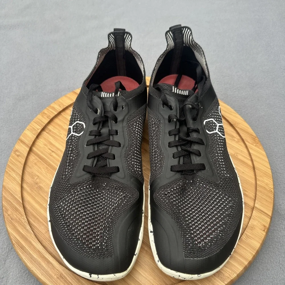Vivo Barefoot Geo Racer Knit Mens Size‎ 12 US 45 EU Black Running Shoe Training